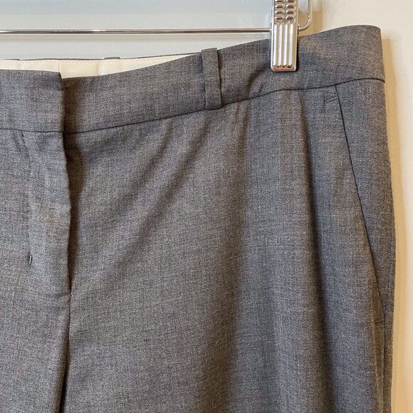 Hugo Boss Tulira Virgin Wool Slacks Full Length Dress Pants Office Exec Gray 6 - Picture 1 of 15
